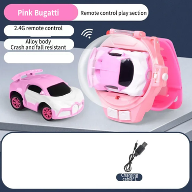 2.4GHz Mini Watch RC Alloy Car - Pink